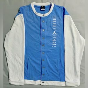 Nike Men's Air Jordan Rare Retro 11 UNC Jumpman Dri-Fit Snap Jacket Size 3XL